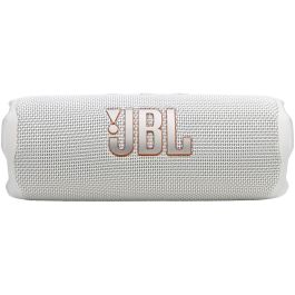 JBL Flip 7 Altavoz Bluetooth 35W con AI Sound Boost y Auracast, Resistente al Agua IP68, Blanco