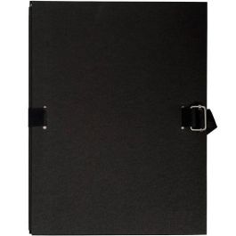 Exacompta Carpeta Con Lomo Extensible 34x32 cm Cierre Con Correa Cartón Forrado Negro Precio: 3.50000002. SKU: B18QC6ZY3V