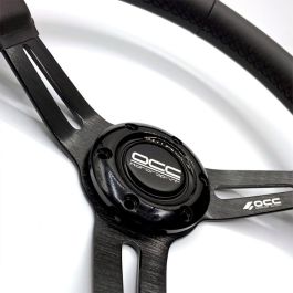 Volante Racing OCC Motorsport OCCVOL016 Negro Cuero Ø 35 cm Volante Racing OCC Motorsport OCCVOL016 Negro Cuero Ø 35 cm