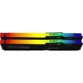 Memoria RAM Kingston FURY Beast RGB 2 x 16GB/ DDR5/ 6000MHz/ 1.35V/ CL36/ DIMM Memoria RAM Kingston FURY Beast RGB 2 x 16GB/ DDR5/ 6000MHz/ 1.35V/ CL36/ DIMM