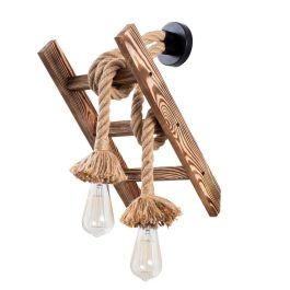 Aplique de Pared de Madera Erebos Yekaterinburg 1 Luz E27 Sin Bombilla [OPV-521SHN2134]