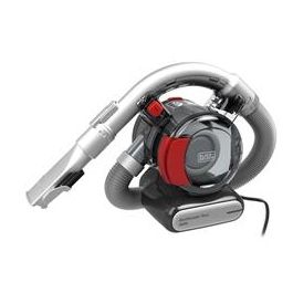Black+Decker PD-1200-AV Aspirador de Mano para Coche 12V, Acción Ciclónica, Tubo Flexible, Motor en el Filtro