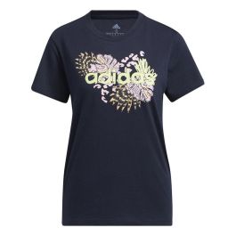 Camiseta de Manga Corta Mujer Adidas HE4924 Azul oscuro (S)
