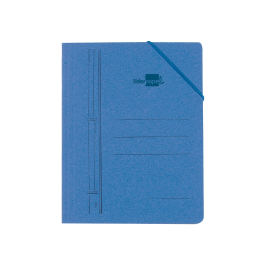 Liderpapel Carpeta Gomas Folio Bolsa Cartón Pintado Azul 215 mm x 315 mm