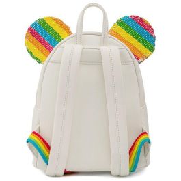 Loungefly Mochila Minnie Disney Rainbow 26cm - 22,5x26,2x11,2cm