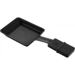 WMF 0415040011 Raclette Lono para 8 personas, 1500W, Antiadherente, Placas Desmontables, Rectangular, Negro/Cromo