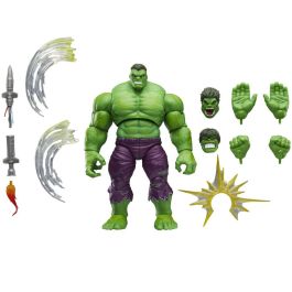 Hasbro Figura Marvel Legends Maximum Series Hulk Coleccionable 15cm Articulada con 11 Accesorios y Cabezas Intercambiables