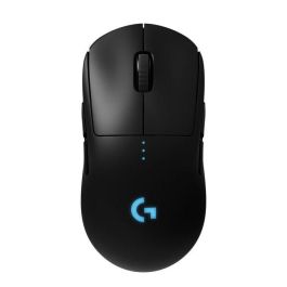Logitech PRO Wireless Gaming Mouse, RF Wireless, Tecnología Lightspeed, Sensor HERO, Polímero de Litio (LiPo), Negro