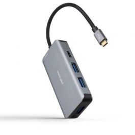 Nanocable 10.16.1005 Hub USB-C 3.2 Gen1 con 3 USB-A 3.0, 1 USB-C 3.2 Gen1 y 1 USB-C PD 100W Carga, Gris 15cm Precio: 16.89000038. SKU: B1ESGQR4CR