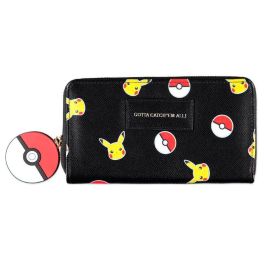 DIFUZED Cartera Billetera Pikachu Pokémon de PU – 20x10.5x2cm