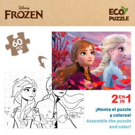 Puzzle Infantil Frozen Doble cara 60 Piezas 70 x 1,5 x 50 cm (12 Unidades)