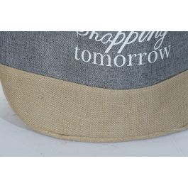 DKD Home Decor Cesta Básicos de Poliéster Laundry Today, 39x41x39 cm, Beige, Marrón Claro, Gris (3 Unidades, Surtido Aleatorio)