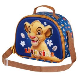 KARACTERMANIA Bolsa Portameriendas 3D El Rey León Disney con Relieve, Asa Superior Reforzada y Correa de Hombro Ajustable