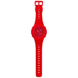 Casio G-SHOCK Reloj Resistente a Golpes Multifunción con Iluminación LED y Cronómetro - Rojo