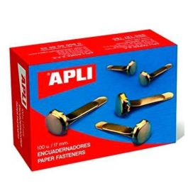 Apli Encuadernadores Metálicos Sin Arandela Dorados 17 mm - 100 Ud Precio: 1.79000019. SKU: B15H34WVDQ