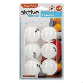 Pelotas ping pong en blister 6 unidades aktive sports