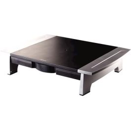 Fellowes Soporte ajustable para monitor TFT/CRT Office Suites, ergonómico, con bandeja, eleva 100-150mm, soporta 36kg