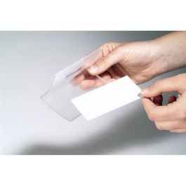 DURABLE Click Fold Placa Identificativa con Imán Polipropileno Transparente 40x75mm - 10 Unidades