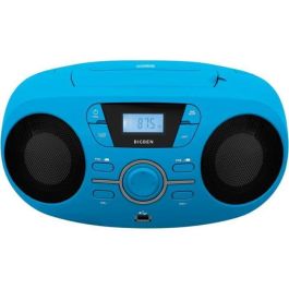 BIGBEN CD61BLUSB Radio Portátil Cd Usb Azul + Altavoces Luminosos