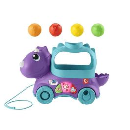 Dinosaurio de juguete arrastre fisher-price. con luces y sonidos. incluye bolas Dinosaurio de juguete arrastre fisher-price. con luces y sonidos. incluye bolas