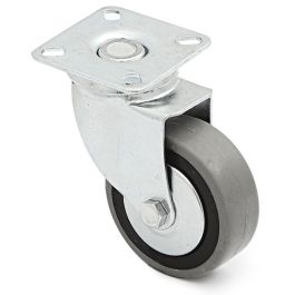 Q&Q TRIAL PL Rueda Giratoria Aro Goma Gris Ø60mm 40kg Con Placa Sin Freno Antihilo Soporte Zincado Precio: 3.50000002. SKU: B1H6AQVFEZ