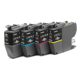 BROTHER Pack de 4 cartuchos de tinta negro, cian, magenta y amarillo LC421XLVAL para DCP-J1050DW / D