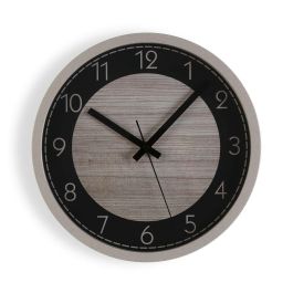 Reloj de Pared Versa Negro Madera 4,2 x 30 x 30 cm Reloj de Pared Versa Negro Madera 4,2 x 30 x 30 cm