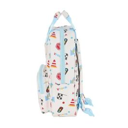 Mochila Escolar Safta My car Blanco Multicolor 20 x 28 x 8 cm Mochila Escolar Safta My car Blanco Multicolor 20 x 28 x 8 cm