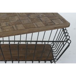 Mesa Centro Vintage DKD Home Decor Marron Negro 64 x 51 x 125 cm