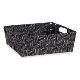 Cesta de Tela Rectangular Kipit 23 cm Negro - 3L, Poliéster (48 Unidades) Precio: 103.4999999. SKU: S3611159