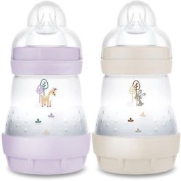 MAM MAM9001616836510 Set de 2 Biberones Easy Start Anticólico 160 ml Tetina Flujo 1 Lila y Arena Precio: 31.99826003. SKU: B1DR83SZY7