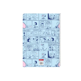 Libreta Snoopy Love Azul A4 80 Hojas