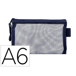 Liderpapel Bolsa Zipper Bag Multiusos Transpirable DIN A6 Azul Marino Poliester Precio: 3.5574. SKU: B1FKQ635MT
