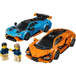 LEGO 77238 Lamborghini Revuelto y Huracán STO – Pack Doble de Coches de Juguete de Carreras para Construir