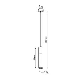 SOL-SL.0650 Lámpara Colgante "Pablo" de Hormigón y Acero, Diseño Moderno para Estilo Loft Industrial y Estudios Vanguardistas
