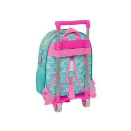 Mochila Escolar con Ruedas Rainbow High Paradise Turquesa 28 x 34 x 10 cm