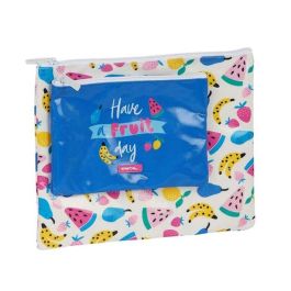 Safta Bolso de Verano 'Fruits' de Algodón para Niños de 3 Años, Color Blanco