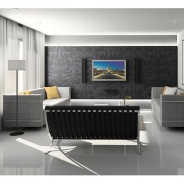 B-Tech Soporte de Pared para Pantalla Plana hasta 55” (140cm) / 50kg, Montaje VESA/No-VESA, a 20mm de la Pared