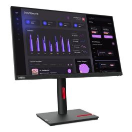 Lenovo T24i-30 Monitor ThinkVision 23.8" FHD IPS Ergonómico 1920x1080 con Soporte Ajustable, Low Blue Light y Hub USB 3.0
