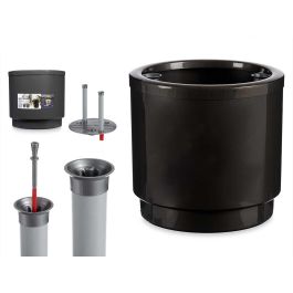 Maceta Plastico Con Reserva Agua 38Cm Antracita Ibergarden (2 Unidades) Precio: 29.49999965. SKU: B1JC892YLT