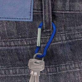 Edm Mosquetón Msq04 Aluminio Colores Surtidos 5 x 50 mm 2 Unidades