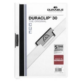 Dosier Clip Duraclip Pvc A4 2200 Pinza Metal 30H Blanco 25 unidades Precio: 41.50000041. SKU: BIX142200-02