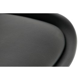 DKD Home Decor Taburete Scandi Negro Haya y Pu 50.5 x 109 x 57.5 cm