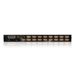Aten CS1716A Switch KVM USB-PS/2 VGA de 16 Puertos con Puerto Periférico USB
