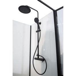 MAMPARA DE DUCHA 90X120X220 NEGRA ESTILO INDUSTRIAL MAMPARA DE DUCHA 90X120X220 NEGRA ESTILO INDUSTRIAL