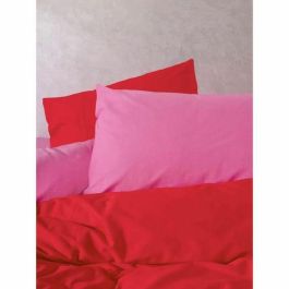 Juego de Cama 220x240 cm + 2 Fundas Almohada 60x60 cm 100% Algodón - Rojo ASI8684283036523