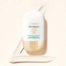 LANCASTER Sun Perfect Air Pores Fluido Invisible Facial Diario SPF50 40 ml - Protección Solar UV, Piel Radiante, Control de Poros y Brillo