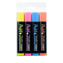 Tratto Rotulador Fluorescente Pastel Blíster 4 uds. Colores Surtidos Punta Biselada Tinta Secado Rápido Ideal Papel Precio: 4.49999968. SKU: B1HPRYV6P3