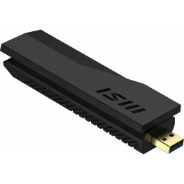 MSI Adaptador USB WiFi 7 GUBE65 BE6500, Doble Banda, Hasta 5760 Mbps, Compatible con Windows 11/10