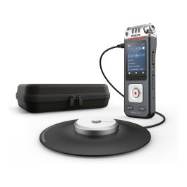 Philips DVT8115 VoiceTracer - Grabadora de Voz Digital, 50-20000 Hz, Negro/Gris, USB, Windows/macOS/Linux